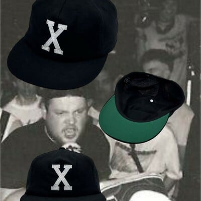 X black hemp cotton hat