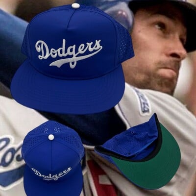Dodgers laser cut holes performace hat
