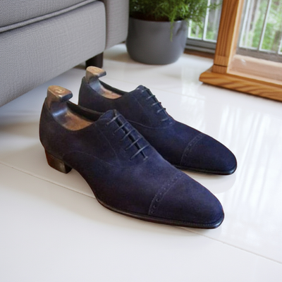 Stylish navy blue oxford shoes for men navy blue formal dress shoes