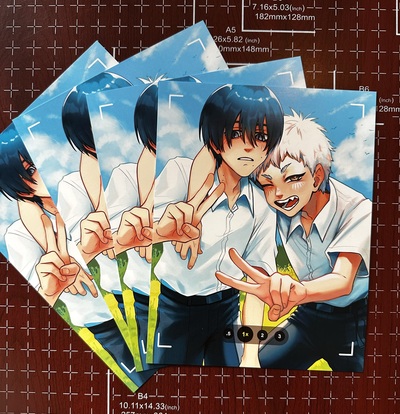 Hikaru and Yoshiki Mini Print