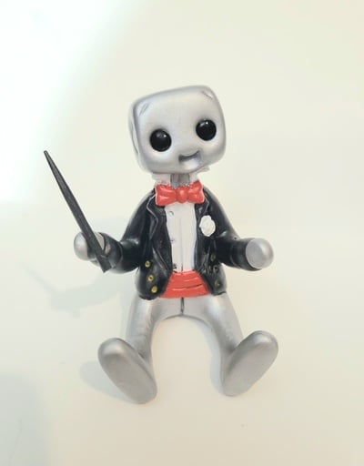 Orchestra Conductor Robot Resin Art Toy Figure