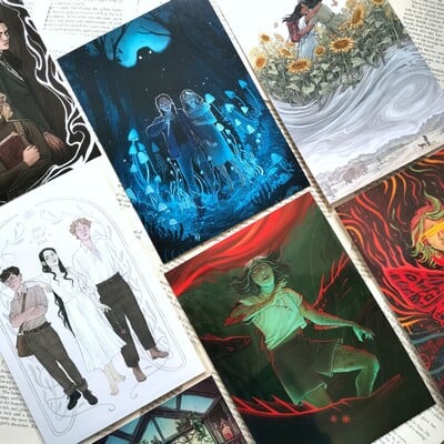 YA SFF a5 book fanart prints