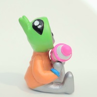 Alien Invader Robot Resin Art Toy Figure - Thumbnail 3