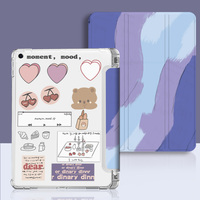 Protective Painted iPad Pro New iPad Air Mini Cover With Pen Slot IPPC08 - Thumbnail 2