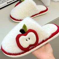 Sweet Apple Plush Slippers - Thumbnail 3