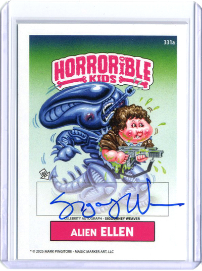 Horrorible Kids SIGOURNEY WEAVER - CELEBRITY AUTO Card