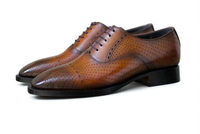 Crafted Leather Classic Men Brown Leather Dress Shoes