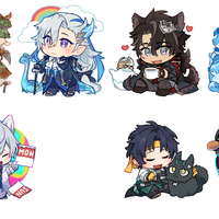 Hoyoverse Acrylic Keychains - Thumbnail 1