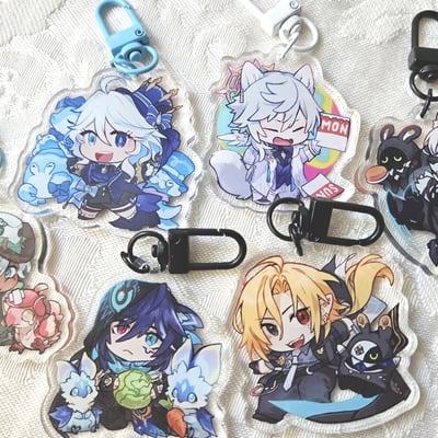 Hoyoverse acrylic keychains