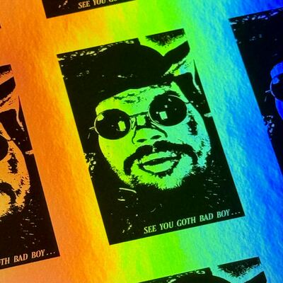 SEE YOU GOTH BAD BOY - Holographic Vinyl Stickers