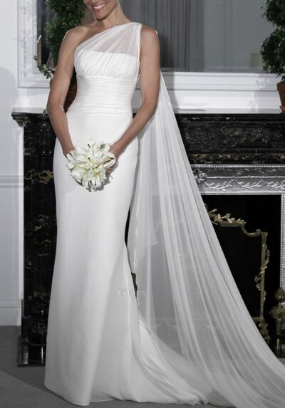 Simple Wedding Dress, One Shoulder Bridal Dress Bridal Gown