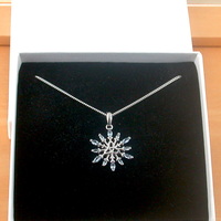 BOXED GIFT/Sterling Silver Blue Topaz Triquetra Pendant & Chain/Blue Topaz Triquetra Necklace/Topaz Jewellery/Topaz Jewelry/UK - Thumbnail 6