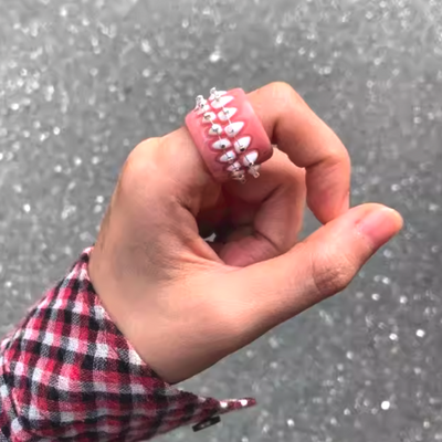 Free shipping-braces teeth ring - Thumbnail 1