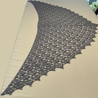 From the Ashes Shawl: Periwinkle (Beaded)  - Thumbnail 6