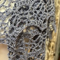From the Ashes Shawl: Periwinkle (Beaded)  - Thumbnail 2