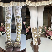  Alice Rabbit Bandage Print Tights Pantyhose Stockings - Thumbnail 2