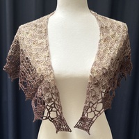 Ghost Ranch Shawlette #4, Speckled Hen - Thumbnail 2