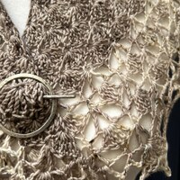 Ghost Ranch Shawlette #5, Various Browns - Thumbnail 2