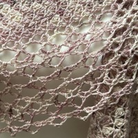 Raindrops on Roses Shawl: Toasted Mauve, Beaded - Thumbnail 2