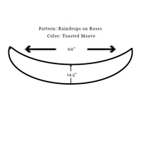 Raindrops on Roses Shawl: Toasted Mauve, Beaded - Thumbnail 3