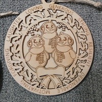 #86 Snowman Family Ornament - Thumbnail 3