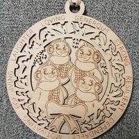 #86 Snowman Family Ornament - Thumbnail 4