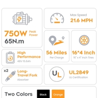 High speed M6   Electric   Bike   ‎for   Teens - Thumbnail 12