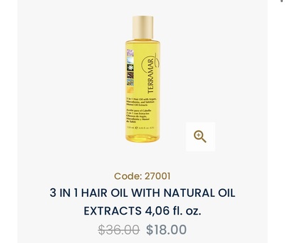3 IN 1 HAIR OIL WITH NATURAL OIL EXTRACTS 4,06 fl. oz
