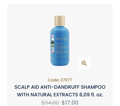 SCALP AID ANTI-DANDRUFF SHAMPOO WITH NATURAL EXTRACTS 6,09 fl.