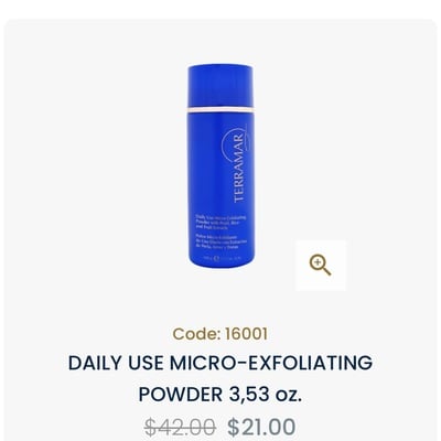 Daily use micro-exfoliating powder 3,53