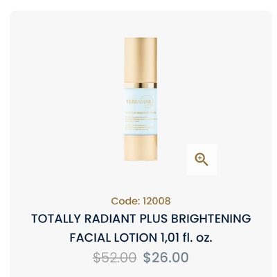 Totally radiant plus brightening facial lotion 1,01 fl. oz.