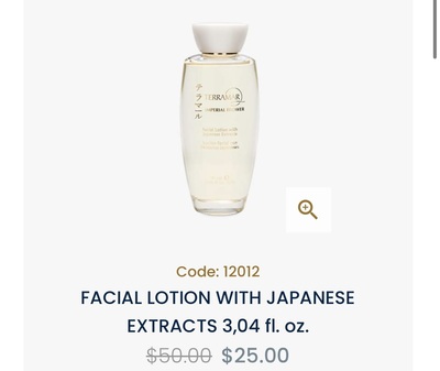 FACIAL LOTION WITH JAPANESE EXTRACTS 3,04 fl. oz.l. oz.