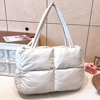 LOVE HEART PUFFER TOTE BAG - Thumbnail 5