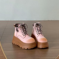 7cm Lace Up Platform Boots - Thumbnail 8