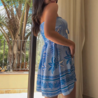 Sexy Sling Printed Two Piece Set - Thumbnail 2