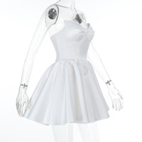 Sexy A-line one-shoulder dress with a waisted short skirt - Thumbnail 6