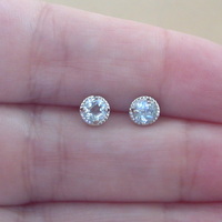 BOXED GIFT/Sterling Silver Blue Topaz Stud Earrings/Topaz Earrings/Topaz Jewellery/Topaz Jewelry/Topaz Earrings/November birthstone/UK - Thumbnail 4