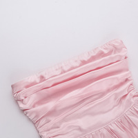 Sexy and elegant one-shoulder tube top A-line mini dress - Thumbnail 5