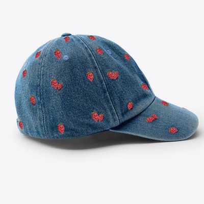 Strawberry Sunflower Embroideried Baseball Hat