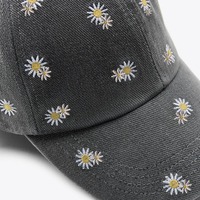 Strawberry Sunflower Embroideried Baseball Hat - Thumbnail 5