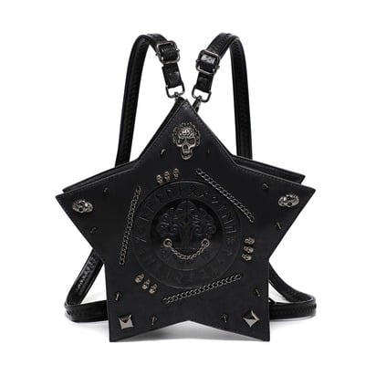 Gothic black star backpack