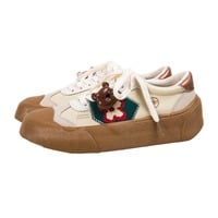 Retro Floral Embroidered Casaul Shoes - Thumbnail 2