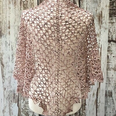 Heart of the atlantic shawl: pink jasper