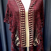 Julietta Shawl in Mulberry - Thumbnail 1
