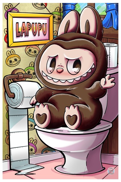 Lapupu bathroom print 