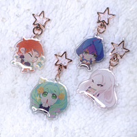 (FE3H) Officers Academy Girls Acrylic Charm w/ Glitter Finish - Thumbnail 4