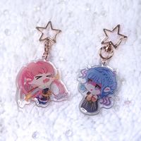 (FE3H) Officers Academy Girls Acrylic Charm w/ Glitter Finish - Thumbnail 2