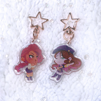 (FE3H) Officers Academy Girls Acrylic Charm w/ Glitter Finish - Thumbnail 1