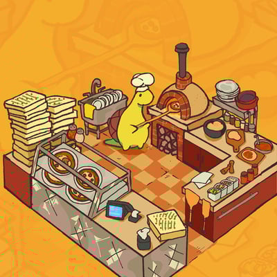 Pizza time with sheldon mini-print  4.25" x 5.5"