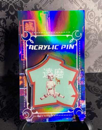 'Sushi' 2.5" acrylic pin